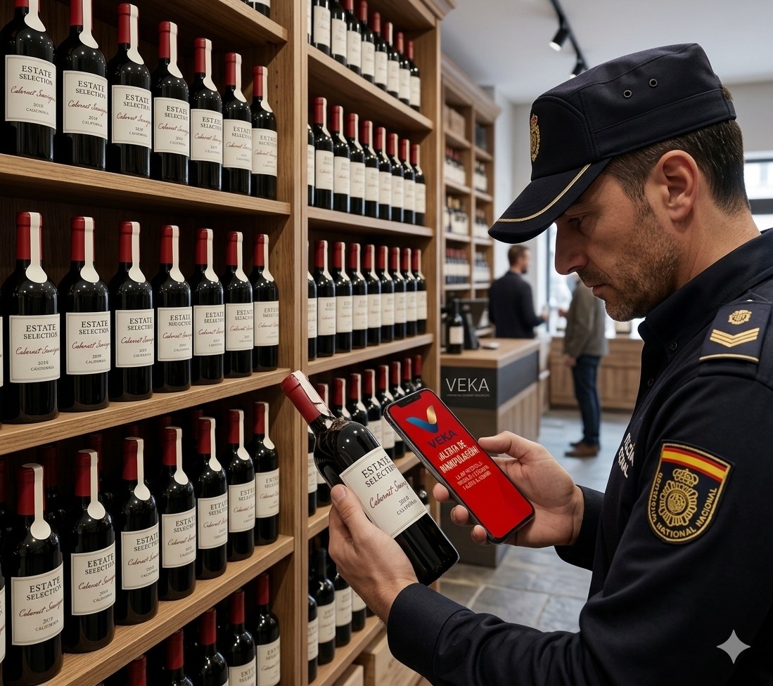 Inspector detectando manipulación con VEKA